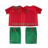 Camisola Portugal Retro Criança Equipamento Primeiro 2004 Manga Curta